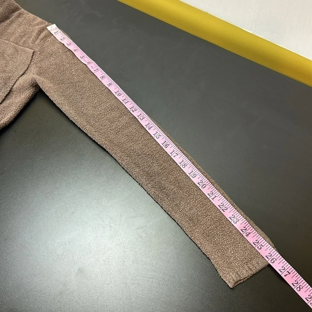Barefoot Dreams Cozychic Lite Taupe Waterfall Island Wrap Open Cardigan S/M 903‎